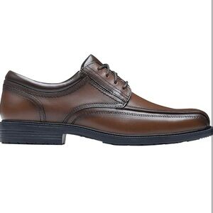 Shoes For Crews Men's Brown Leather Oxfords